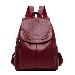 Mochila de Cuero Ecobag | 20–35 L Impermeable con Bolsillos