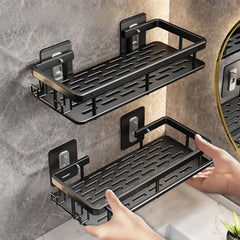 Kit 2 Estantes Adhesivos Ultra-Fuertes para Baño o Cocina