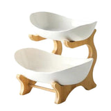 Frutero de Mesa Moderno de Bambú de 2 a 3 Niveles