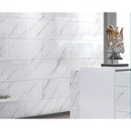 Panel Adhesivo para Pared o Suelo Vinílico Mármol 30x60 cm
