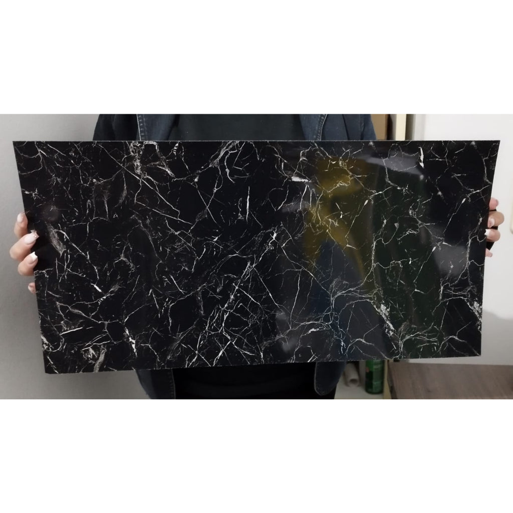 Panel Adhesivo para Pared o Suelo Vinílico Mármol 30x60 cm