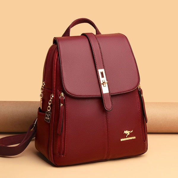 Bolso de Cuero Genova | Mochila Elegante con Correas Ajustables