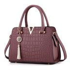 Bolso de Cuero Croco | Textura Croco con Interior Organizado