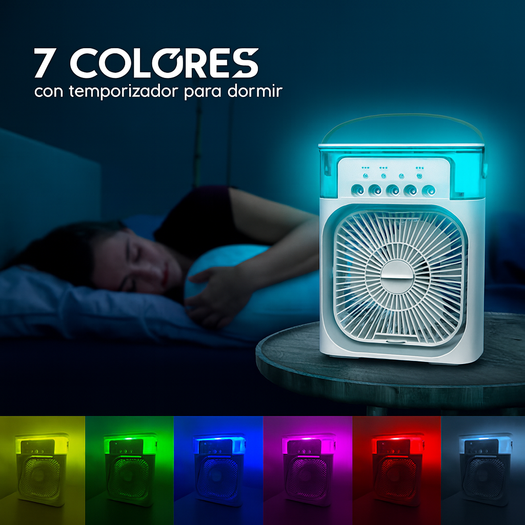 Ventilador Humidificador Portátil ClimaFresh | ¡Compra 1 y Llévate 2!