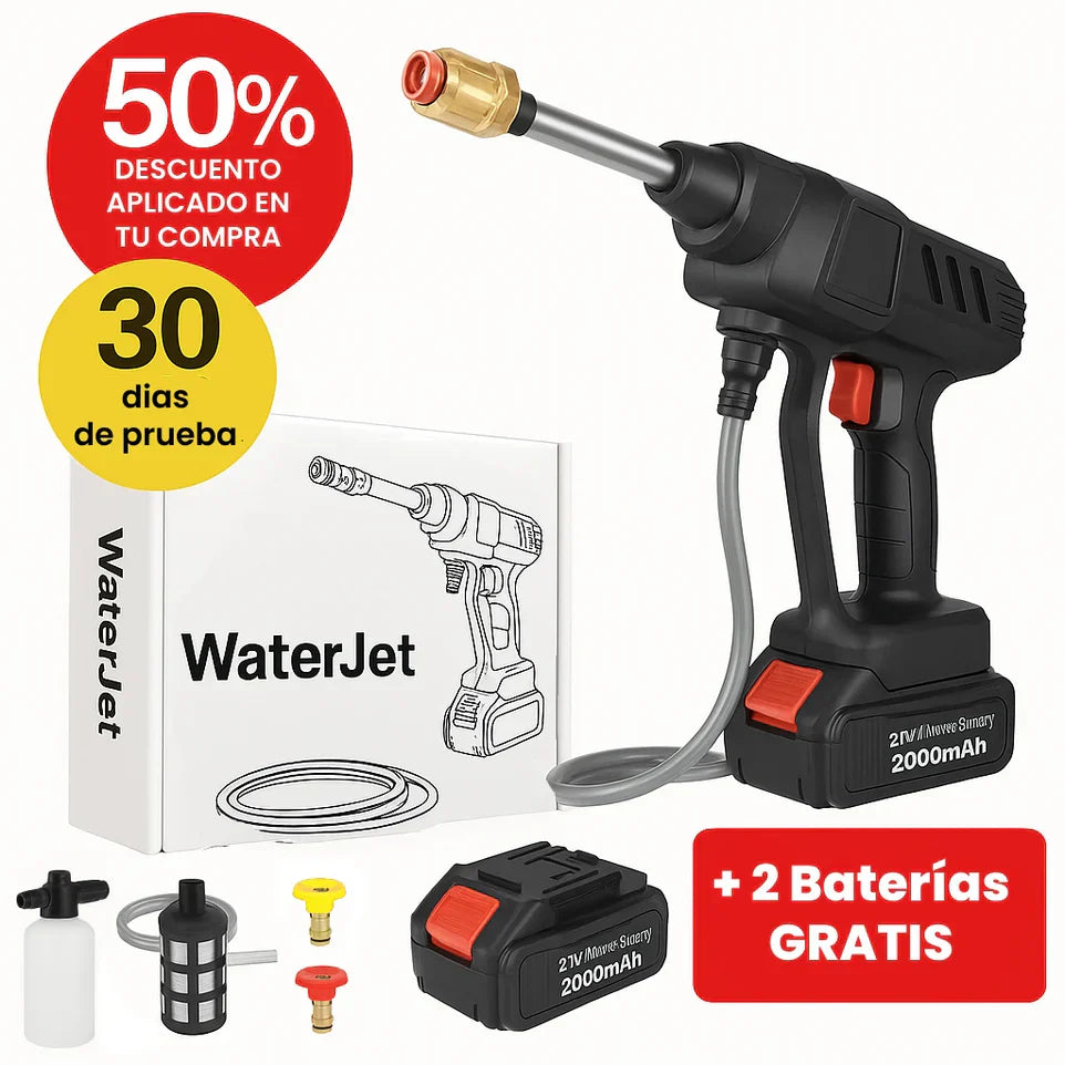 Hidrolavadora WaterJET PRO | ¡Compra 1 y Llévate 2 Baterías GRATIS!