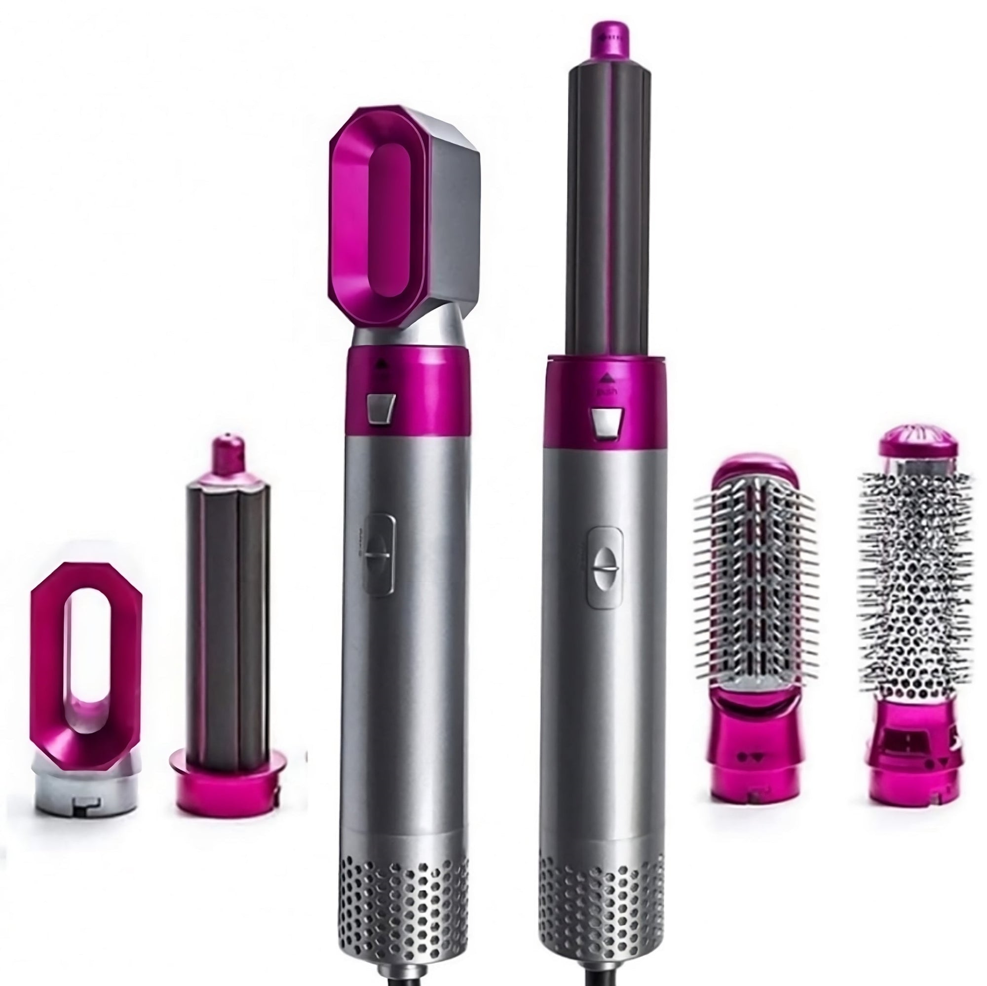 Cepillo Alisador HairStyler 5 en 1 | ¡Alisa, Volumiza y Peina en Minutos + Serum Gratis!