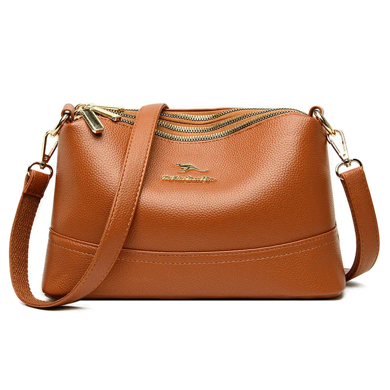 Bolso de Cuero Fox | Ligero con Correa Ajustable y Cierre Seguro