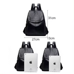 Mochila de Cuero Ecobag | 20–35 L Impermeable con Bolsillos