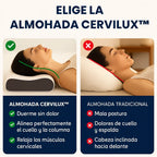Almohada CerviLux Ergonómica | ¡Compra 1 y Llévate 2!