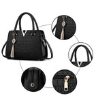 Bolso de Cuero Croco | Textura Croco con Interior Organizado