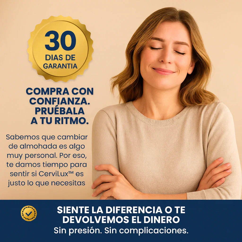 Almohada CerviLux Ergonómica | ¡Compra 1 y Llévate 2!