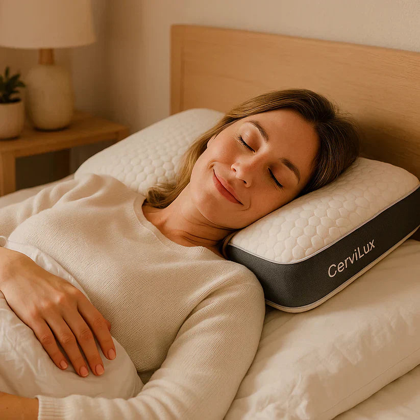 Almohada CerviLux Ergonómica | ¡Compra 1 y Llévate 2!