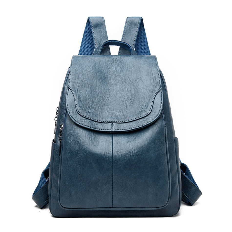 Mochila de Cuero Ecobag | 20–35 L Impermeable con Bolsillos