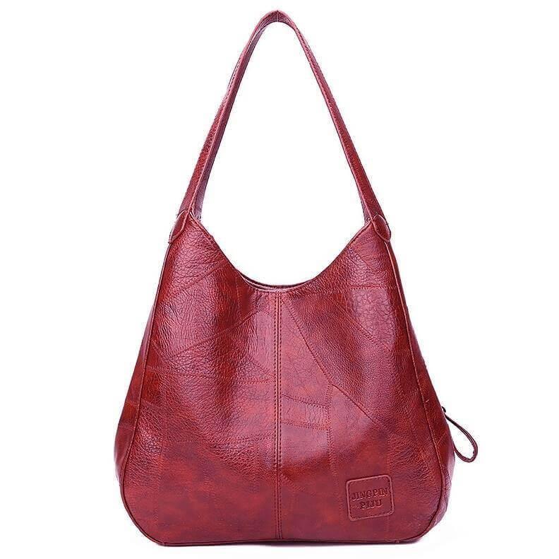 Bolso de Cuero Bella | 3 Compartimentos, Resistente al Agua