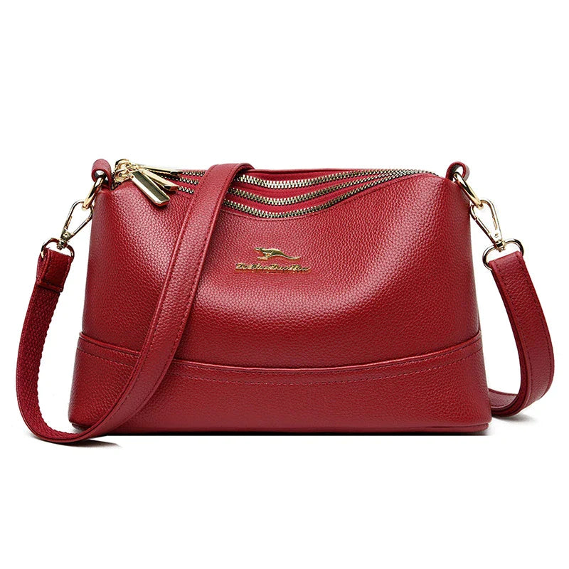 Bolso de Cuero Fox | Ligero con Correa Ajustable y Cierre Seguro