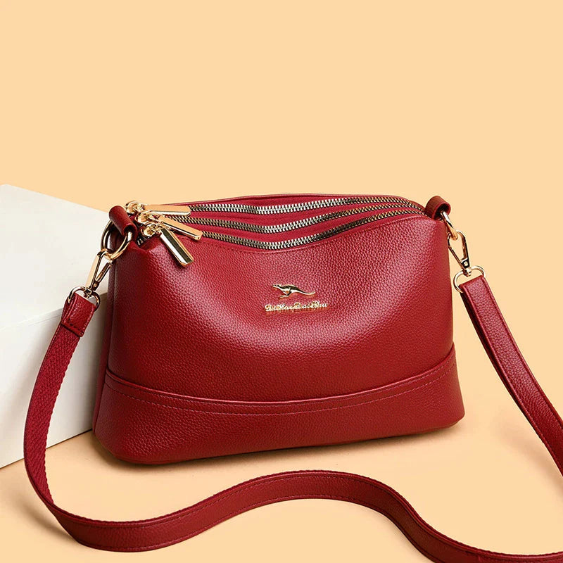Bolso de Cuero Fox | Ligero con Correa Ajustable y Cierre Seguro