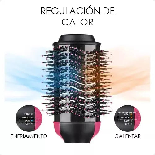 Cepillo Alisador HairStyler 3 en 1 | Alisa, Volumiza y Peina en Minutos + ¡Serum Gratis!