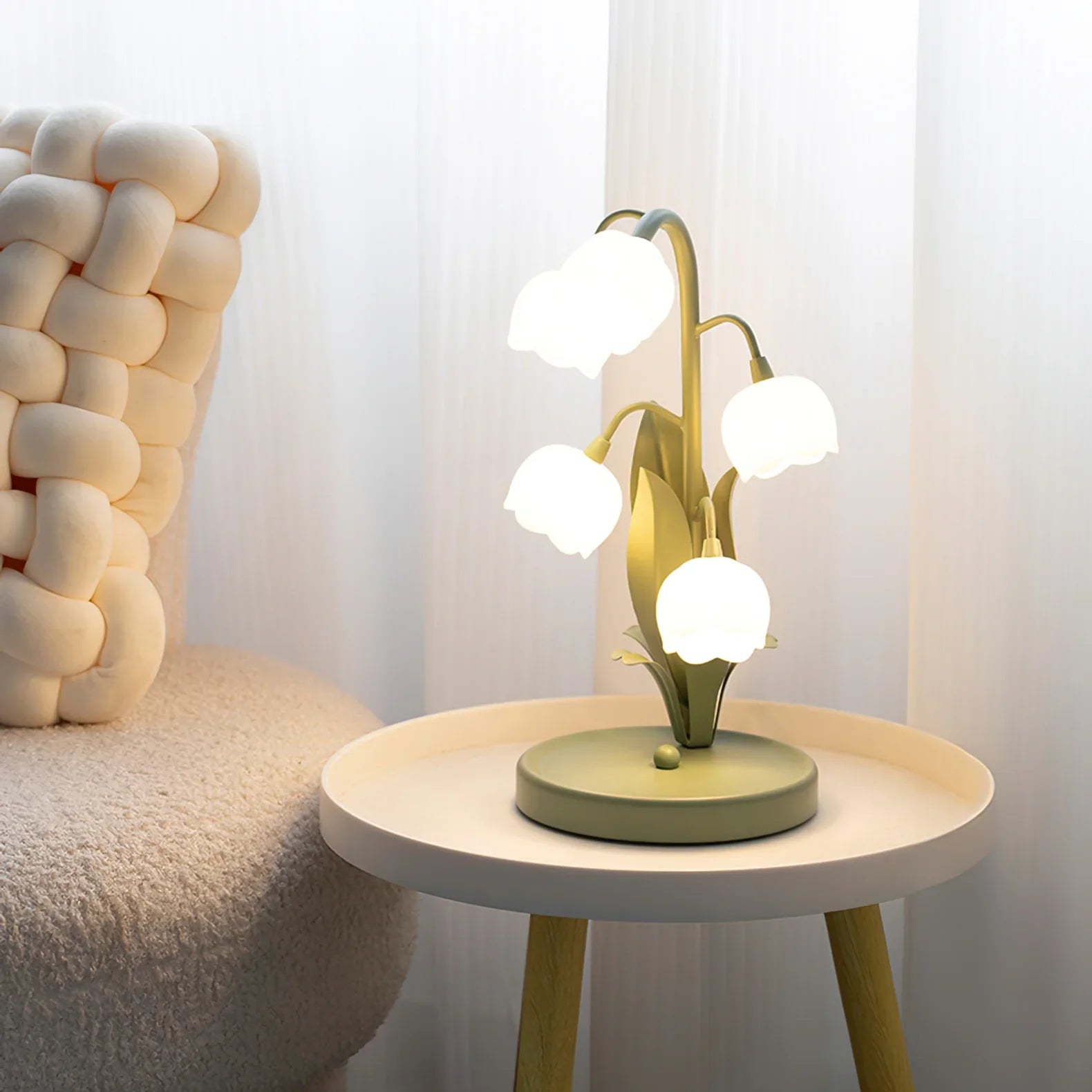 Lámpara de Mesa Campana Orquídea
