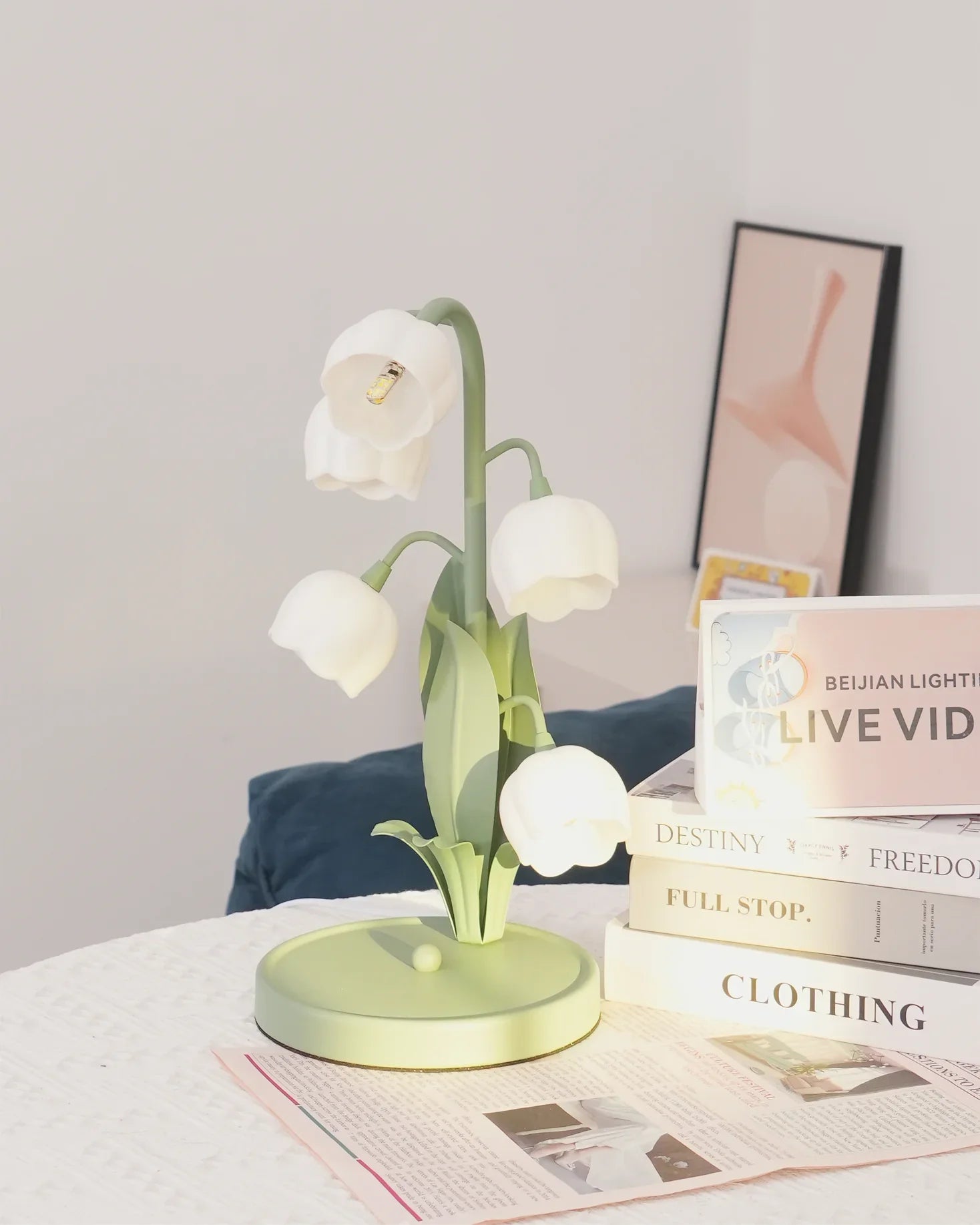Lámpara de Mesa Campana Orquídea