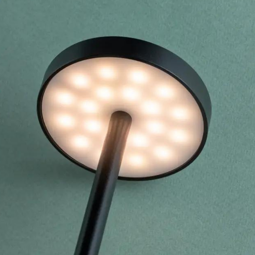 Lámpara de Mesa LED Recargable Sin Cable Metal