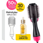 Cepillo Alisador HairStyler 3 en 1 | Alisa, Volumiza y Peina en Minutos + ¡Serum Gratis!