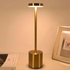 Lámpara de Mesa LED Recargable Sin Cable Metal