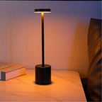 Lámpara de Mesa LED Recargable Sin Cable Metal