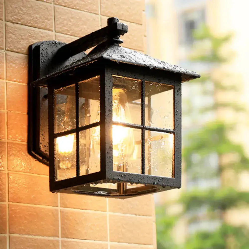 Lámpara Retro Europea de Pared - Ilumina Exteriores
