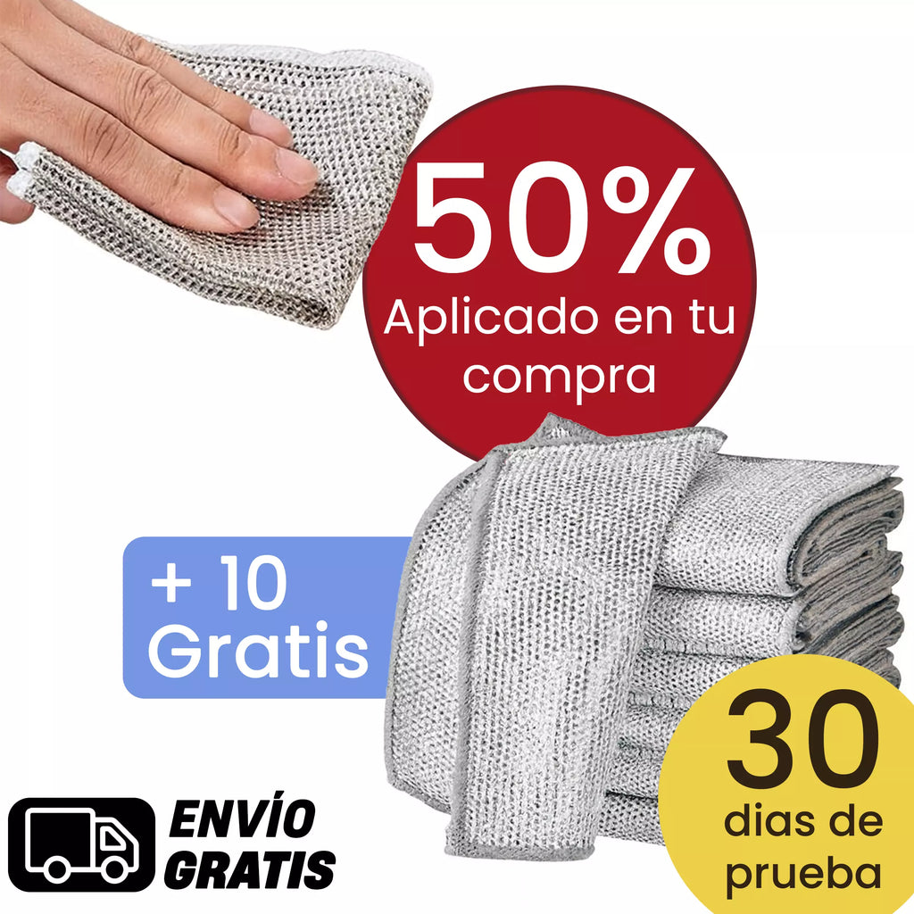Paños de Limpieza CleanPro | ¡Elimina la Suciedad Difícil sin Esfuerzo!