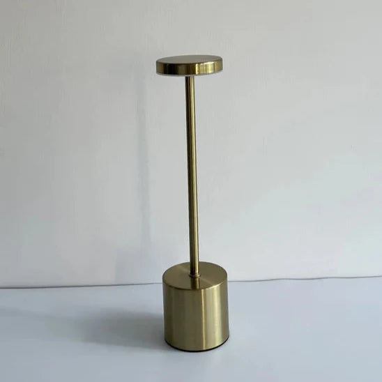 Lámpara de Mesa LED Recargable Sin Cable Metal