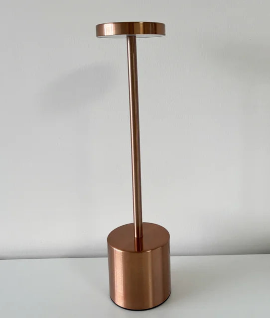 Lámpara de Mesa LED Recargable Sin Cable Metal