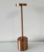 Lámpara de Mesa LED Recargable Sin Cable Metal
