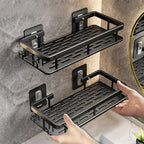 Kit 2 Estantes Adhesivos Ultra-Fuertes para Baño o Cocina