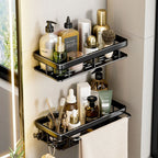 Kit 2 Estantes Adhesivos Ultra-Fuertes para Baño o Cocina