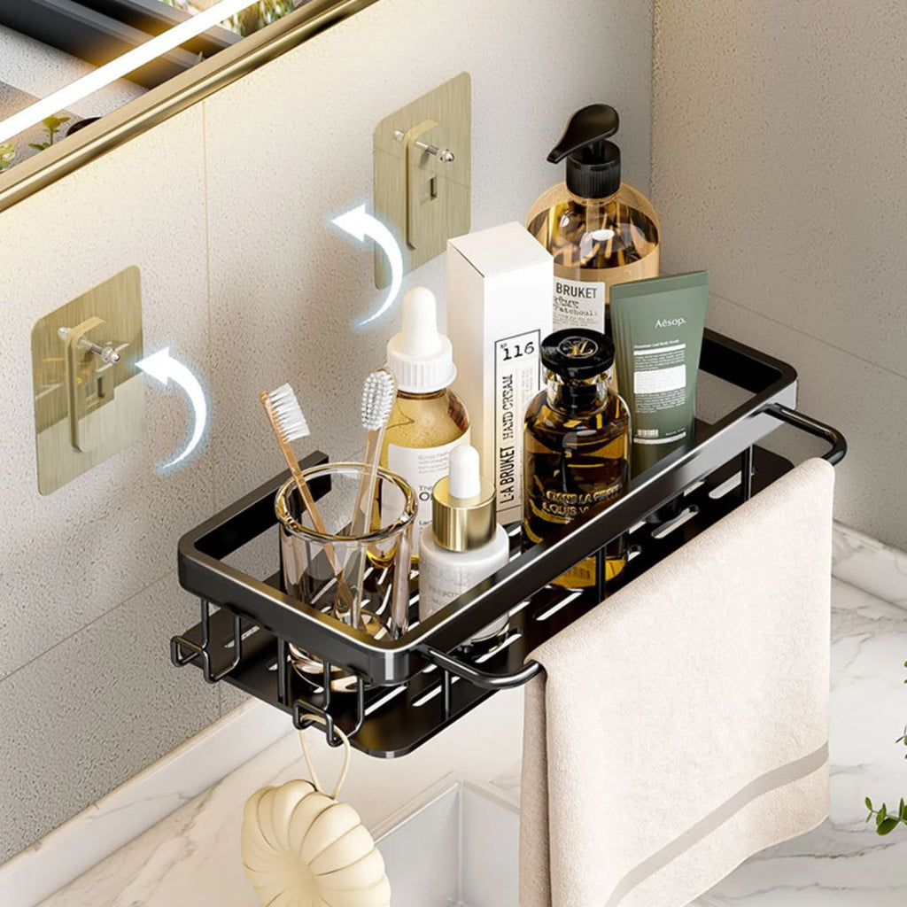 Kit 2 Estantes Adhesivos Ultra-Fuertes para Baño o Cocina