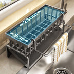 Soporte para Utensilios de Cocina con Drenaje Automático