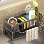 Soporte para Utensilios de Cocina con Drenaje Automático