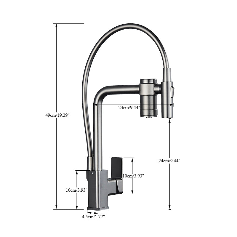 Torneira Gourmet para Cozinha Monocomando Guindaste com Filtro