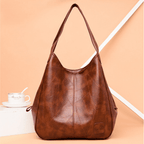 Bolso de Cuero Bella | 3 Compartimentos, Resistente al Agua