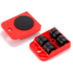 Kit Elevador de Muebles con Ruedas 5 Piezas