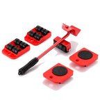 Kit Elevador de Muebles con Ruedas 5 Piezas