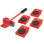 Kit Elevador de Muebles con Ruedas 5 Piezas