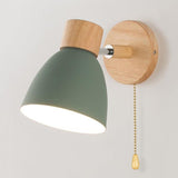 Apliqué de Pared de Madera con Foco Ajustable 90° con Interruptor