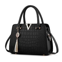 Bolso de Cuero Croco | Textura Croco con Interior Organizado