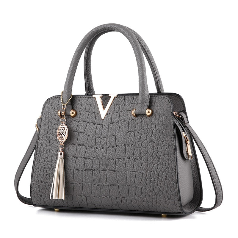 Bolso de Cuero Croco | Textura Croco con Interior Organizado