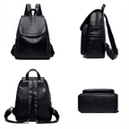 Mochila de Cuero Ecobag | 20–35 L Impermeable con Bolsillos