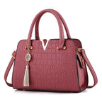 Bolso de Cuero Croco | Textura Croco con Interior Organizado