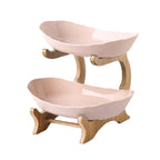 Frutero de Mesa Moderno de Bambú de 2 a 3 Niveles