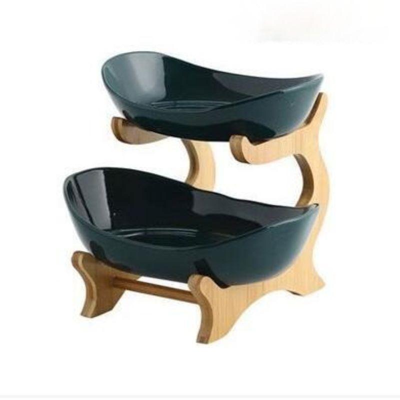 Frutero de Mesa Moderno de Bambú de 2 a 3 Niveles