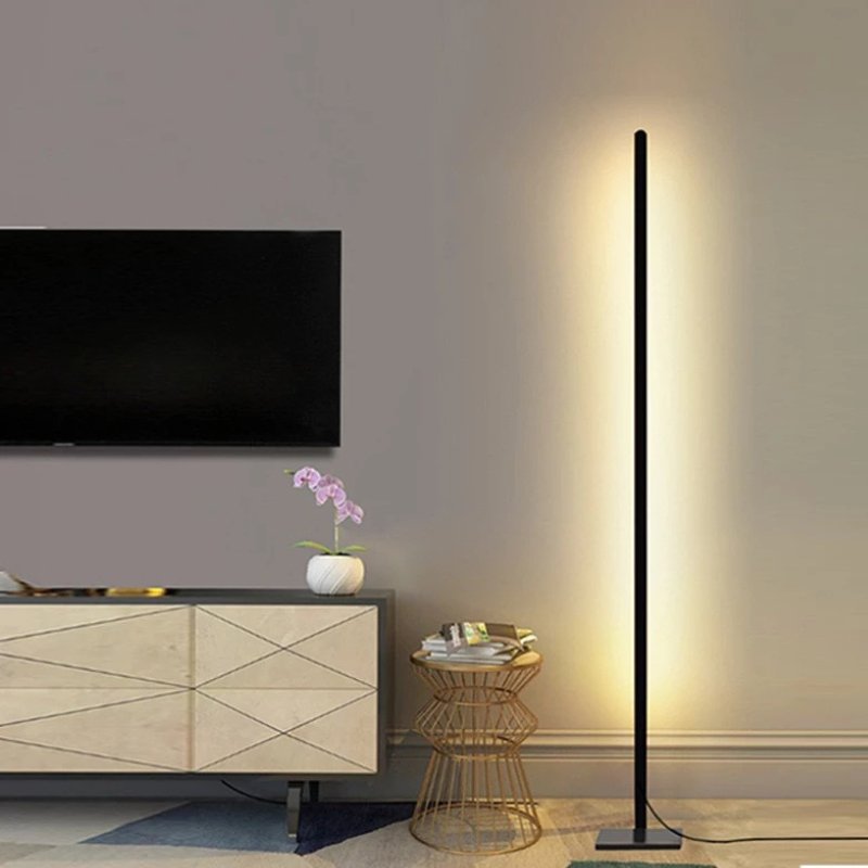 Lámpara de Pie Minimalista 100 cm Bivolt | Con Control y Temporizador